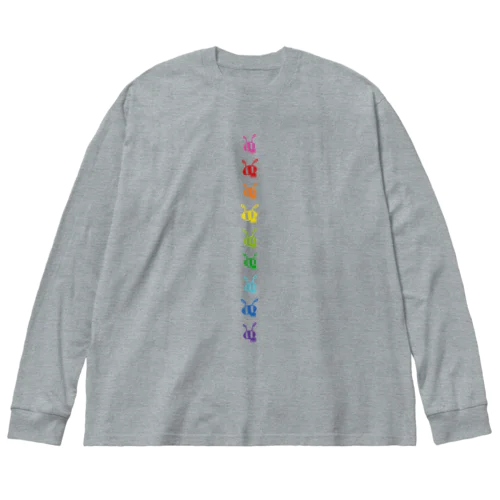 ありんこ縦列レインボー🌈 Big Long Sleeve T-Shirt