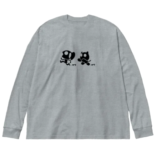 KURONEKO &SAKANA RUN Big Long Sleeve T-Shirt