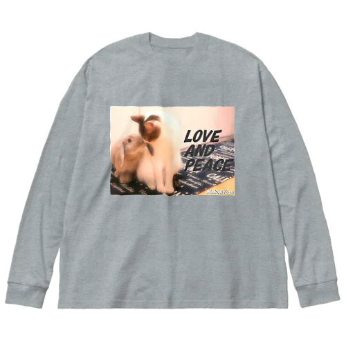 LOVE AND PEACE　ふわりVer Big Long Sleeve T-Shirt