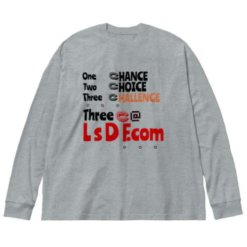 チャリティー【LsDF  three C's】 ビッグシルエットロングスリーブTシャツ