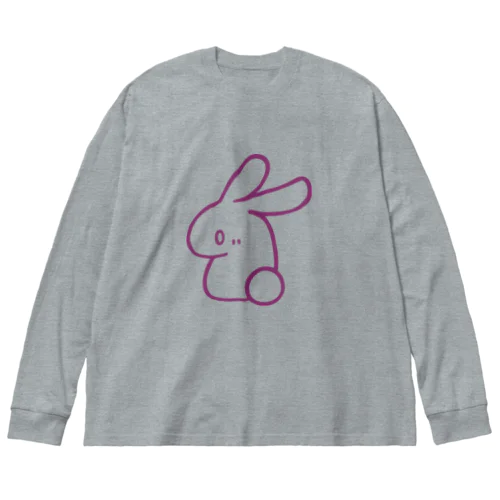 Rabbit ビッグシルエットロングスリーブTシャツ