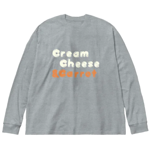 クリームチーズとにんじん ビッグシルエットロングスリーブTシャツ