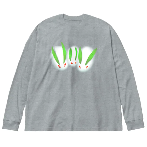 ほわっ 雪うさちゃんず Big Long Sleeve T-Shirt