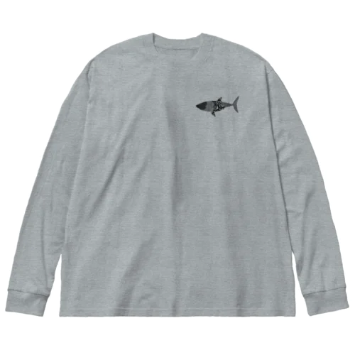 ホオジロザメ＋ Big Long Sleeve T-Shirt