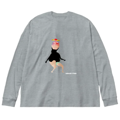 未来の原人 Big Long Sleeve T-Shirt