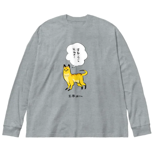 天啓猫さん ビッグシルエットロングスリーブTシャツ