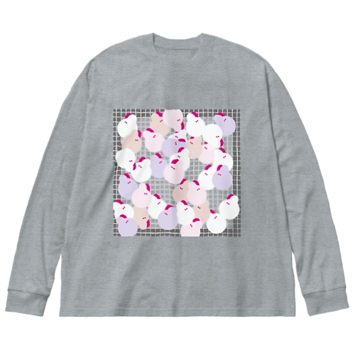 USAGI_WHITE Big Long Sleeve T-Shirt