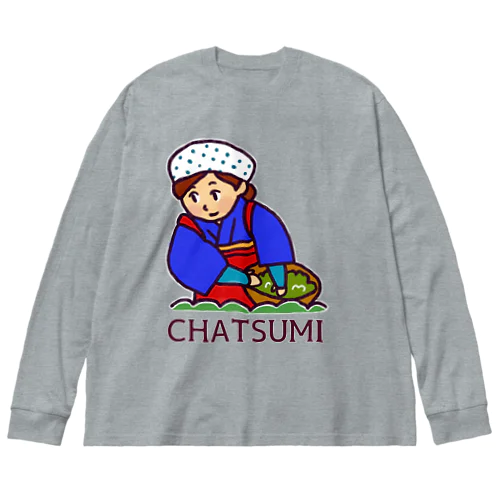 LET'S　茶摘み Big Long Sleeve T-Shirt