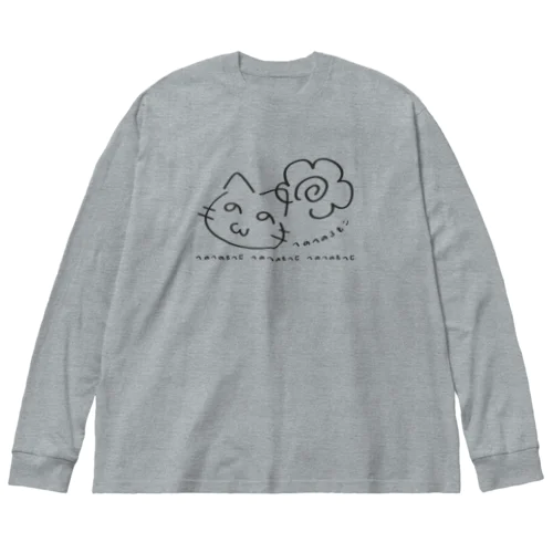 似顔絵へのへのろもこ*D Big Long Sleeve T-Shirt