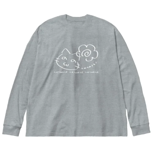 似顔絵 へのへのろもこ*E ビッグシルエットロングスリーブTシャツ