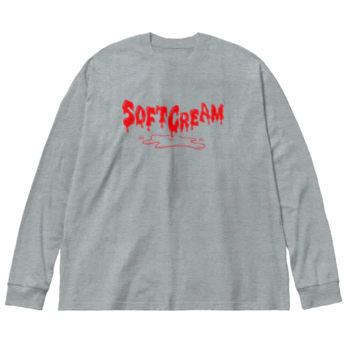 SOFT CREAM（BLOOD） ビッグシルエットロングスリーブTシャツ