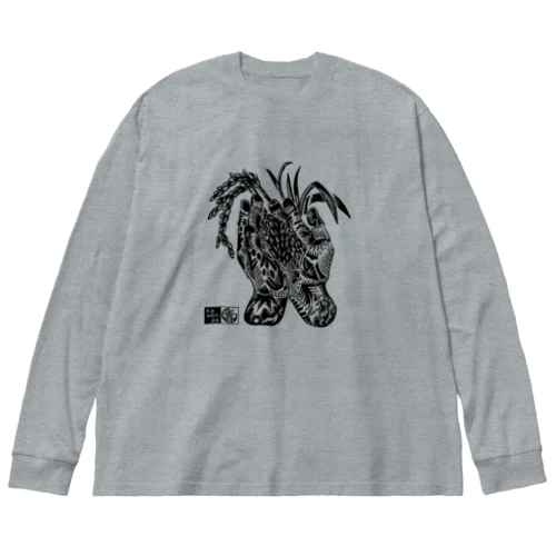 mudhands ビッグシルエットロングスリーブTシャツ