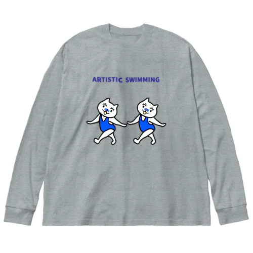 猫のシンクロ Big Long Sleeve T-Shirt