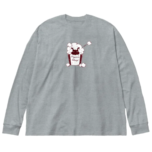 Popcorn Sheep ビッグシルエットロングスリーブTシャツ