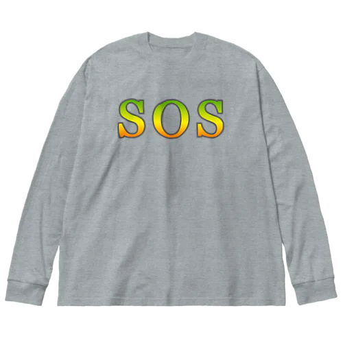 SOS ビッグシルエットロングスリーブTシャツ