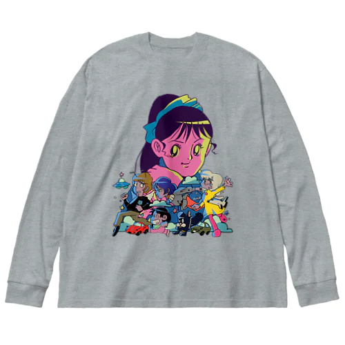 ハコベラ　集合 Big Long Sleeve T-Shirt