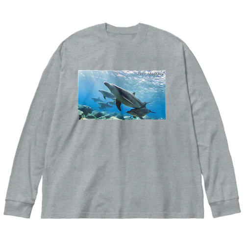 Love Dolphin 4 ビッグシルエットロングスリーブTシャツ