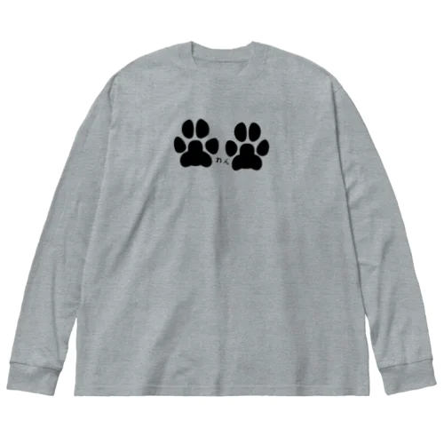 にくきゅう 肉球　M Big Long Sleeve T-Shirt