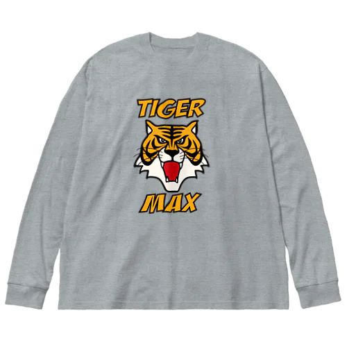 タイガーマックス(縦version) 루즈핏 롱 슬리브 티셔츠