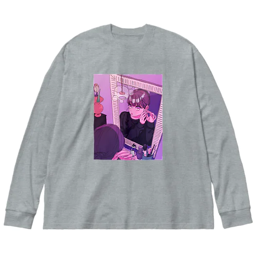 お気に入りのピアスつけて Big Long Sleeve T-Shirt