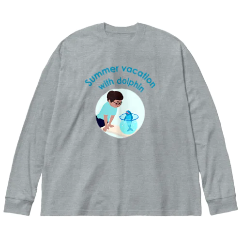 イルカといた夏休み(ロゴタイプ) Big Long Sleeve T-Shirt