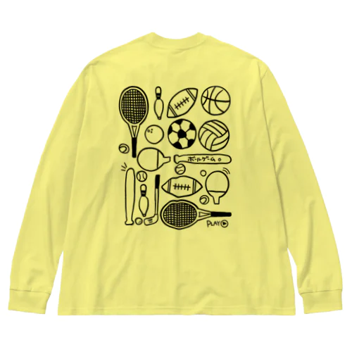 いろいろ球技（ボールゲーム） Big Long Sleeve T-Shirt