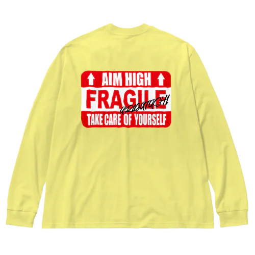 FRAGILE"AIM HIGH" LEMON Big Long Sleeve T-Shirt