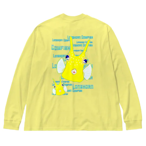 Longhorn Cowfish(コンゴウフグ)　バックプリント ビッグシルエットロングスリーブTシャツ