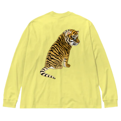 虎の子　バックプリント Big Long Sleeve T-Shirt