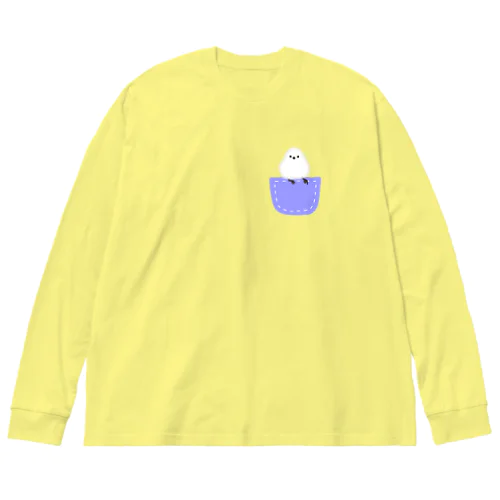 ポケットにシマエナガ Big Long Sleeve T-Shirt