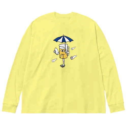 唐傘ビールお化け Big Long Sleeve T-Shirt