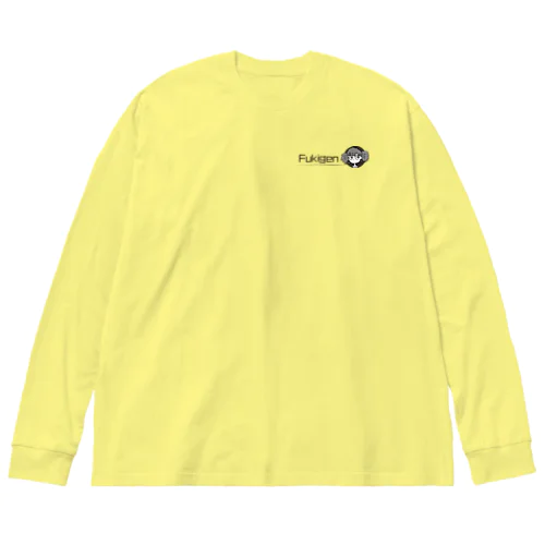 FukigenちゃんロングTシャツ（ロゴ黒） Big Long Sleeve T-Shirt