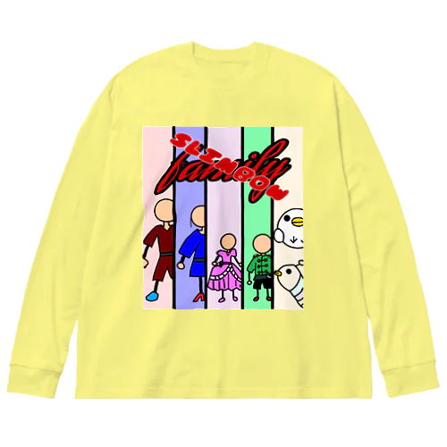 スリムボウファミリー Big Long Sleeve T-Shirt