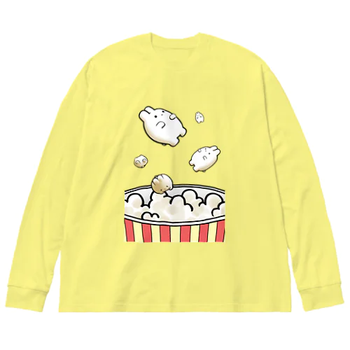 ポップコーンうさぎ Big Long Sleeve T-Shirt