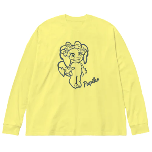 パピヨン　パピコ Big Long Sleeve T-Shirt