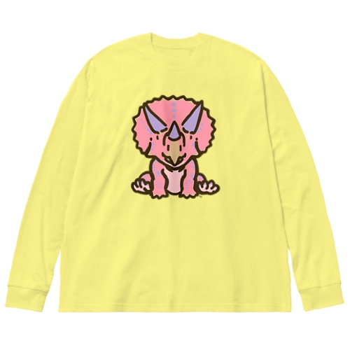 ホリドゥスちゃん（ゆるトリケラトプス ） Big Long Sleeve T-Shirt