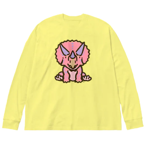 ホリドゥスちゃん（ゆるトリケラトプス ） Big Long Sleeve T-Shirt