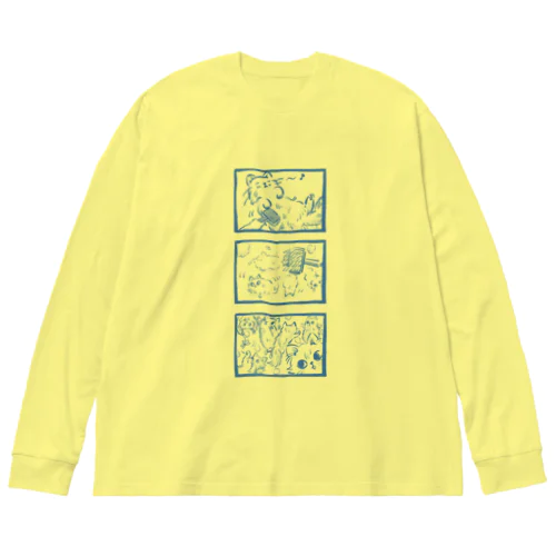 ぬけげにゃん ビッグシルエットロングスリーブTシャツ