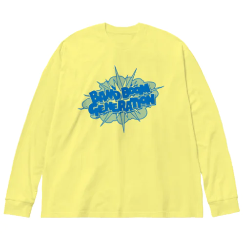 バンドブーム世代（青） Big Long Sleeve T-Shirt