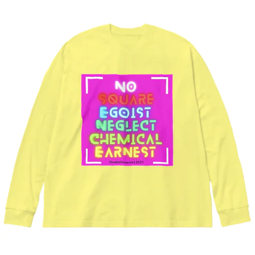 No SENCEビビットロゴ ビッグシルエットロングスリーブTシャツ