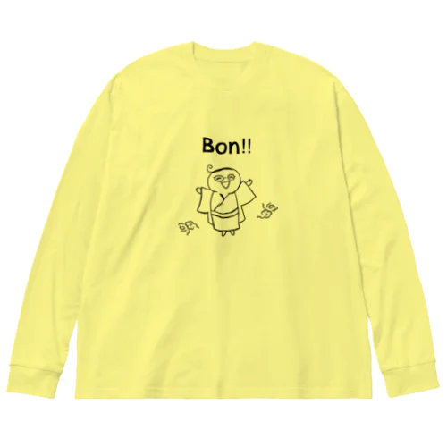 京都のおっちゃん ビッグシルエットロングスリーブTシャツ