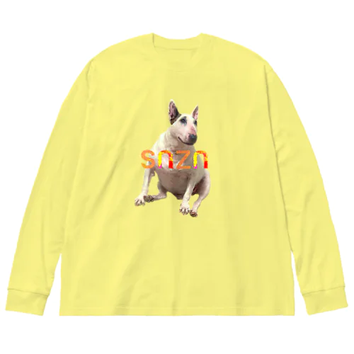 snzn_BullTerrier ビッグシルエットロングスリーブTシャツ