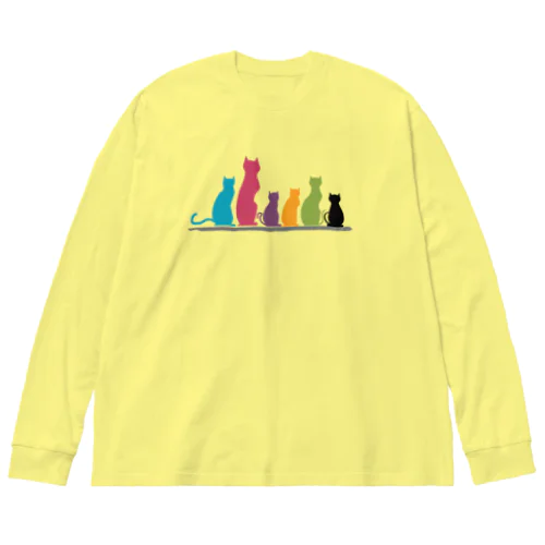 猫えんぴつ Big Long Sleeve T-Shirt