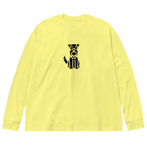 ミニチュアシュナウザー  ブラック Big Long Sleeve T-Shirt