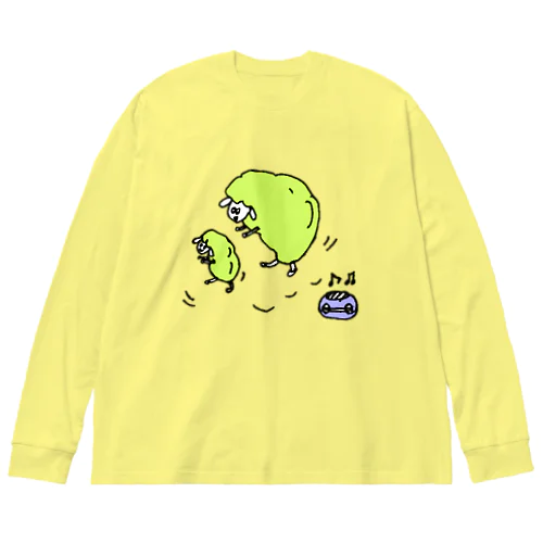 dancing sheep ビッグシルエットロングスリーブTシャツ