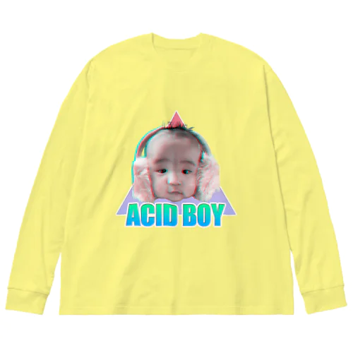 クソカワACID BOY ビッグシルエットロングスリーブTシャツ