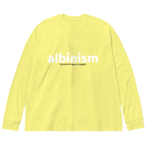 I do not do this albinism to tragedy. ビッグシルエットロングスリーブTシャツ