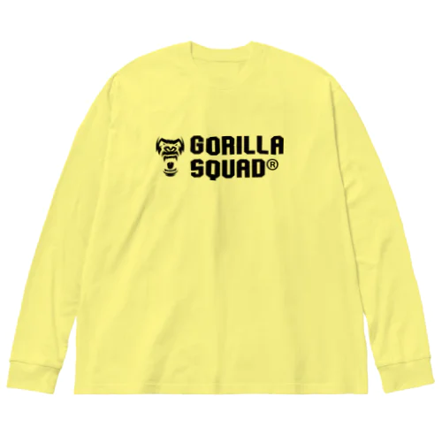 GORILLA SQUAD ロゴ黒 ビッグシルエットロングスリーブTシャツ