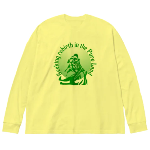 欣求浄土h.t.（green） ビッグシルエットロングスリーブTシャツ