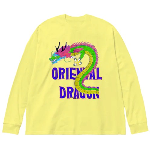 ORIENTAL DRAGON（龍）英字バージョン Big Long Sleeve T-Shirt